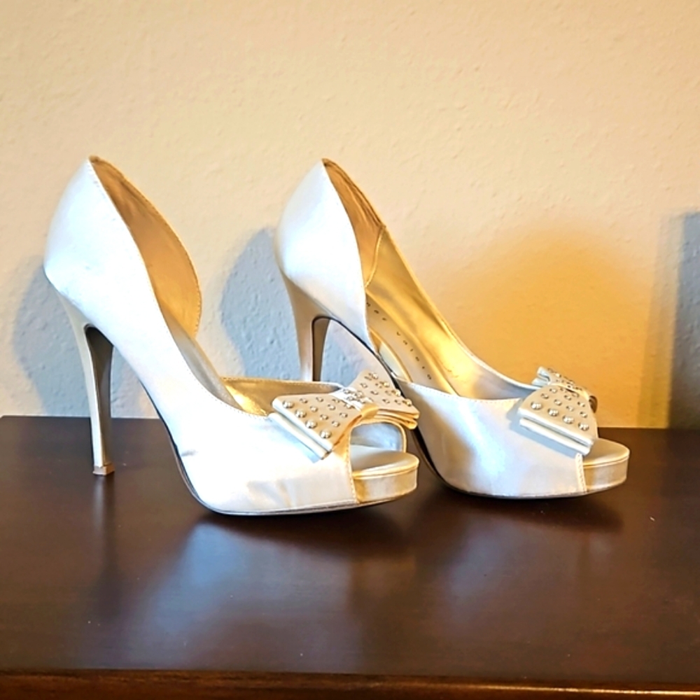 Ivory Satin Bridal Shoes